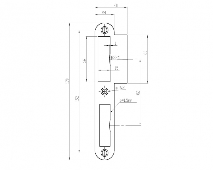 NSR_ 4502-60мм-b=1.5-1.4301