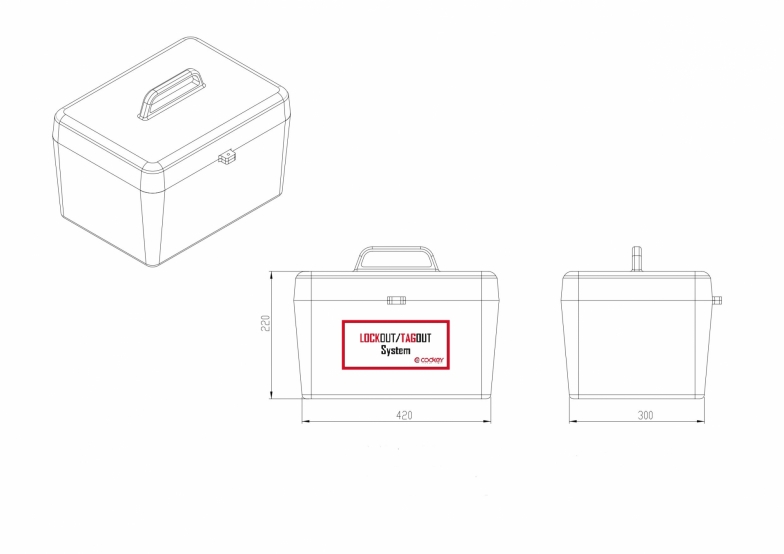 КОРОБКА для предметов LOCKOUT/TAGOUT